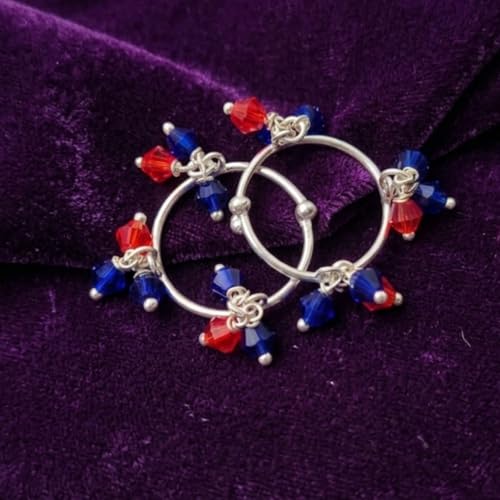 Image of Parasmoni JewellersSterling Silver Laddu Gopal Anklet (Payal) with Red Beads | God Jewellery for Bal Gopal Murti