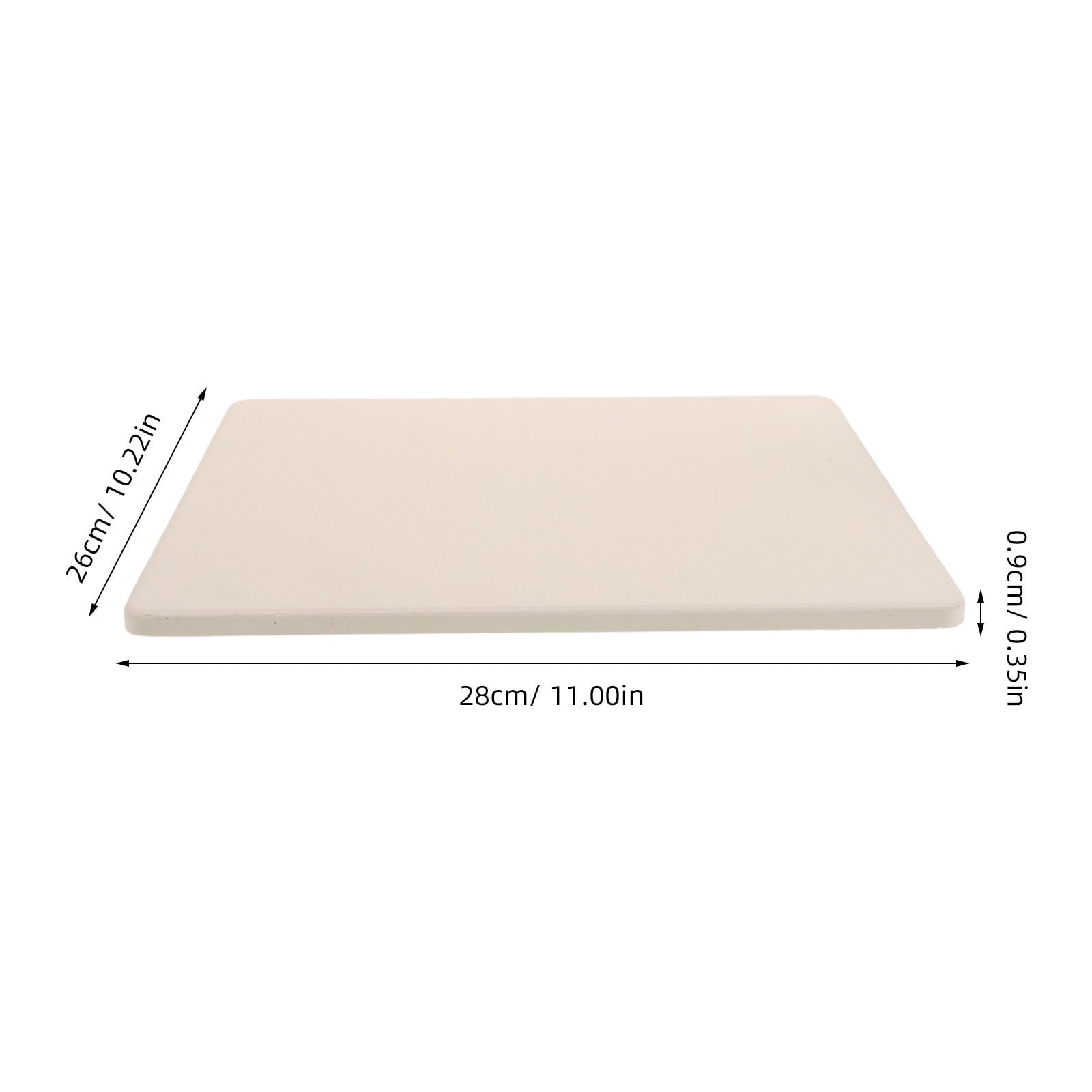 Pietra Rettangolare per Pizza in Cordierite 10x11 Pollici