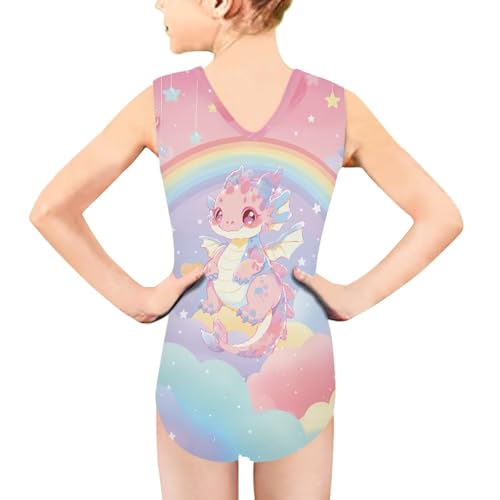 Image of INSTANTARTS Leopard Leotard Girl Gymnastics Toddler Tank Biketards One Piece