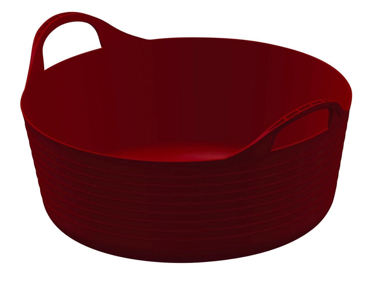 Kerbl FlexBag Flexible Trough 15 L Flat Design Red