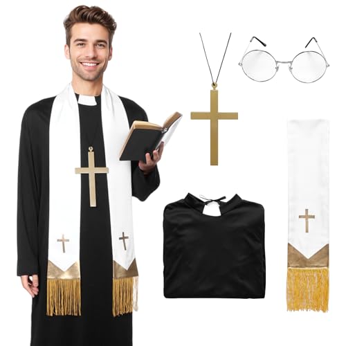 Joyesplay Halloween Nun Role Playing Set (Men, XL)