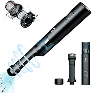 VSGO Portable Vacuum Cleaner Handheld Camper Car Vacuum Cleaner,16000pa Large Suction with Front and Rear Lighting, Compatible for Cleaning of Car Interior,Exquisite Camping, Air Cushion Inflatable