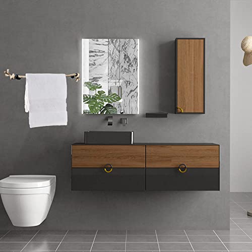 24 Inch Nautical Towel Bar For Bathroom Wall Mounted Nautical Bathroom Accessories Beach Farmhouse Towel Racks For Bathroom Decor #TOP4