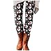 Fangvvi Weihnachten Damen Leggings Winter Skinny Slim Stretch Tights Weihnachtsmann Print Bleistift Hose Sporthose Reitleggings Reithose Yoga-Hose für Frauen Knöchelhose Stiefelhose, M, C_schwarz