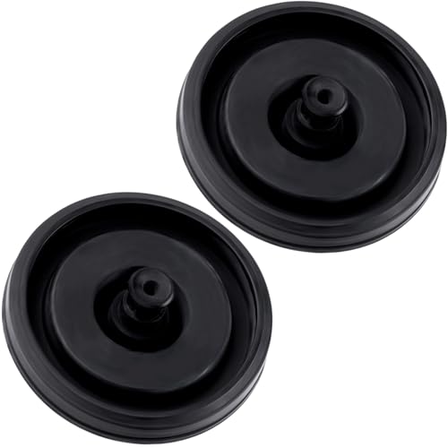 CTEAKOP 2 Pcs Black Toilet Fill Valve Seal Replacement Part Rubber Toilet Parts Inside Tank Kit Flush Valve Seal for Fluidmaster 200 747 and 400 Models Toilet Fill Valve
