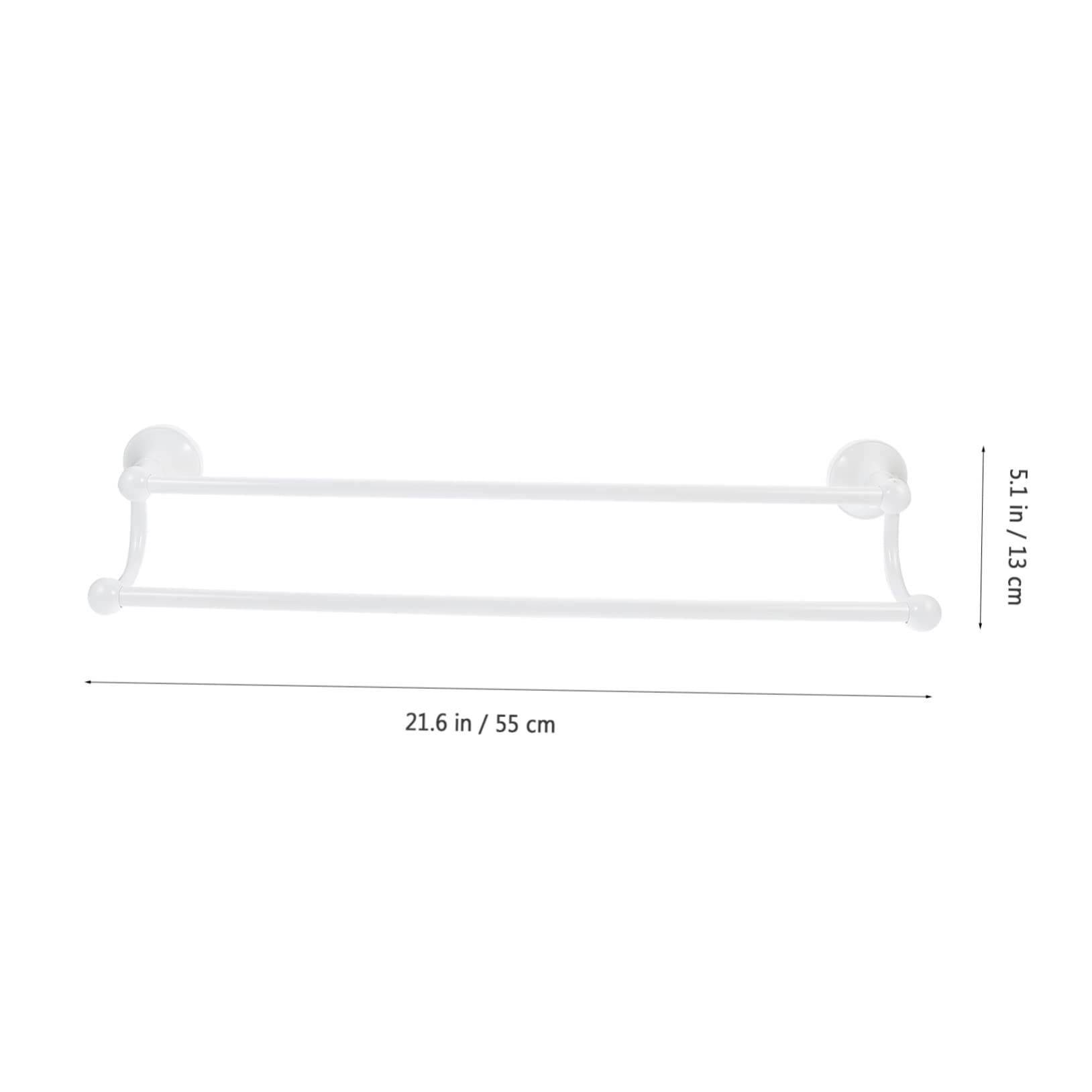 Toallero de Doble Barra, Estante de Almacenamiento de Pared para baño, Percha, Acabado en latón, Ideal para Toallas y paños de Cocina, diseño Que Ahorra Espacio.