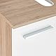 Pelipal Waschbeckenunterschrank Quickset 380 in Weiß Glanz/Sanremo Eiche Terra, 60 cm breit | Waschbeckenschrank ohne Waschbecken mit 2 Türen