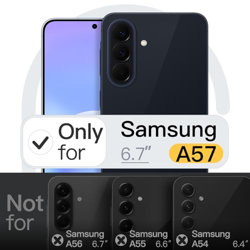 Image of JETech Slim Case for Samsung Galaxy A57, Anti-Slip, Black | Camera Lens Protection, Soft TPU Protective Phone Cover, Shockproof Protection