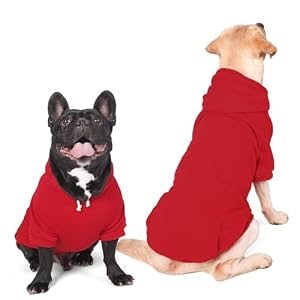 Dog Clothes for Medium Large Dogs,Dog Hoodie Sweatshirts Pullover with Leash Hole and Pockets(Red Dog Hoodie,L) Dog Clothes for Medium Large Dogs,Dog Hoodie Sweatshirts Pullover with Leash Hole and Pockets(Red Dog Hoodie,L)