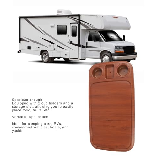 Tablero de mesa RV rectangular para almacenamiento en yates y camping de madera 5