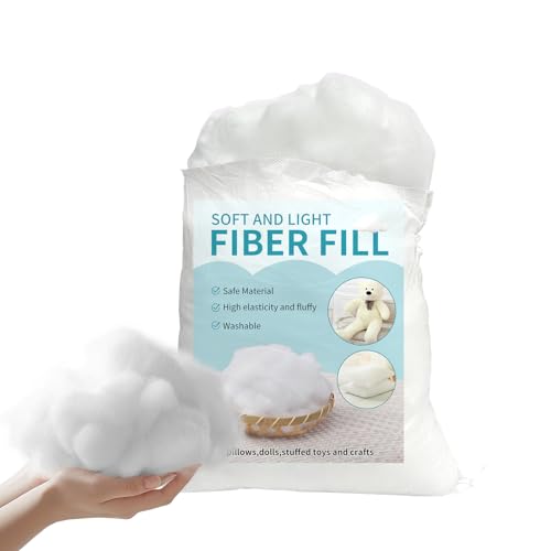 Daylendar Polyester Fiberfill Stuffing 250g/8.8oz - Ultra-Soft & Fluffy Premium Polyfill Stuffing for Stuffed Animals Crochet Stuffing DIY Crafts - High Resilience Recyclable