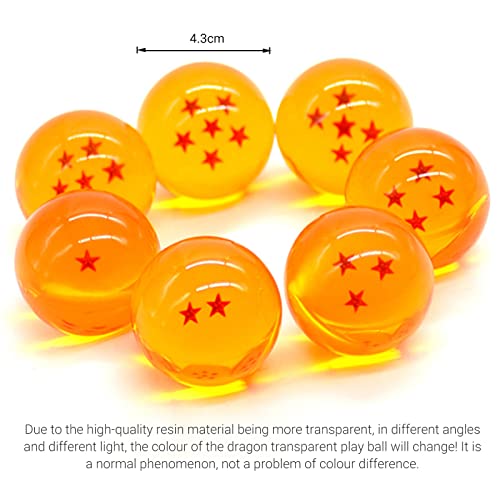 Image of The Novel Children's Toy Dragon Transparent Play Balls Set Contains Dragon Statue + Ball 4.3cm + Acrylic Base + LED Disc+Gift Box Star can be Used as Home Decoration, Birthday Gifts and Toys