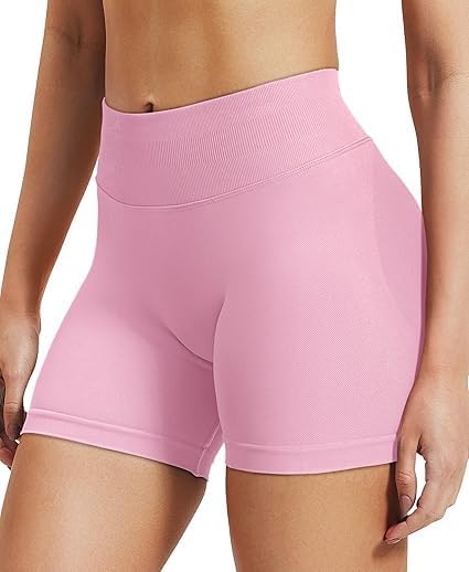 Women Workout Yoga Shorts High Waisted Tummy Control Butt Lifting Athletic Biker Sh... - Image 7