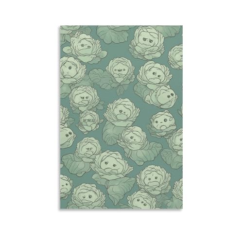 Toile murale chou design esthétique pour une chambre zen et naturelle