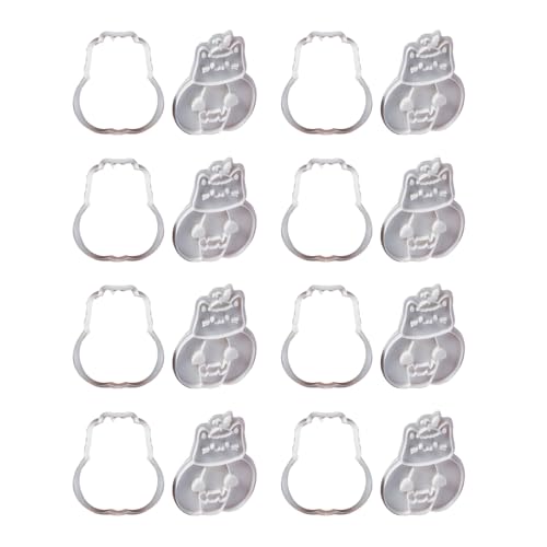 8Pieces Small Cookie Molds Halloween Biscuit Cutter Cats Shape Cookie Molds Baking Tool Suitable for Familys Gatherings Baking Utensils