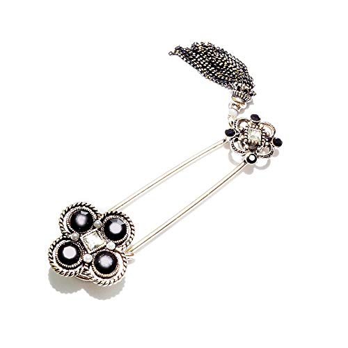 Preisvergleich Produktbild GRBAONI Vierblättriges Kleeblatt Serie Brosche Temperament Kleid Hut Dekorative Pin Einfachen Mantel Cardi Gan Anzug Schal Schnalle Dekorative Brosche Frau