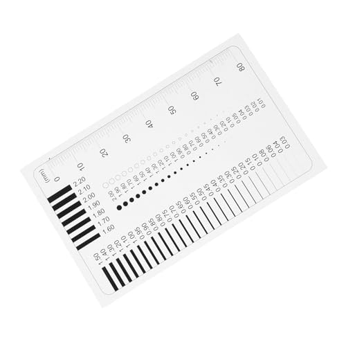 DIKACA 胸?量?透明尺 精密フィルム定規 高精欠陥検出用 透明定規 点線汚れひび割れ測定用 多用途クラフトツール