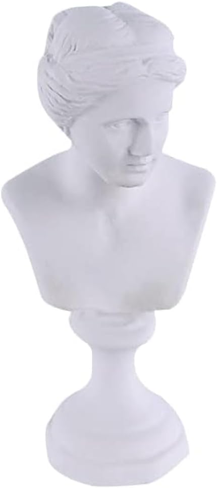 3.15'' Mini Resin Bust Statue Famous Musician Artist Sculpture - Greek Mythology Figurine Gypsum Portraits Nordic Style Sketch Drawing Home Decor W.A.Mozart