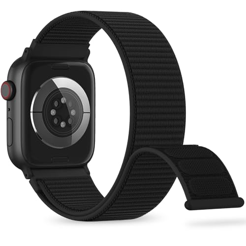 OHOTLOVE Nylon Sport Band Compatible with Apple Watch Band 38mm 40mm 41mm 42mm 44mm 45mm 46mm 49mm, Adjustable Breathable Women Men Braided Strap Loop for iWatch Series 11/10/9/8/7/6/5/SE Ultra 3/2/1