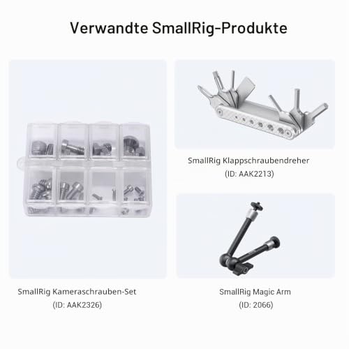 SMALLRIG Cheese Bar Mounting Plate mit 1/4'' und 3/8'' Gewinden - 1091 – Ansicht 4