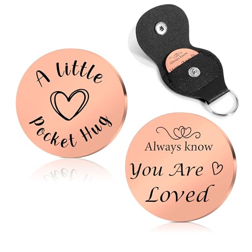 STARKET Valentines Day Gifts For Him Husband Boyfriend Anniversary Men Pocket Hug Token You Are Loved Gifts Galentines Gifts Wedding Gifts Valentines Day Gifts For Her Wife Husband Rose Gold
