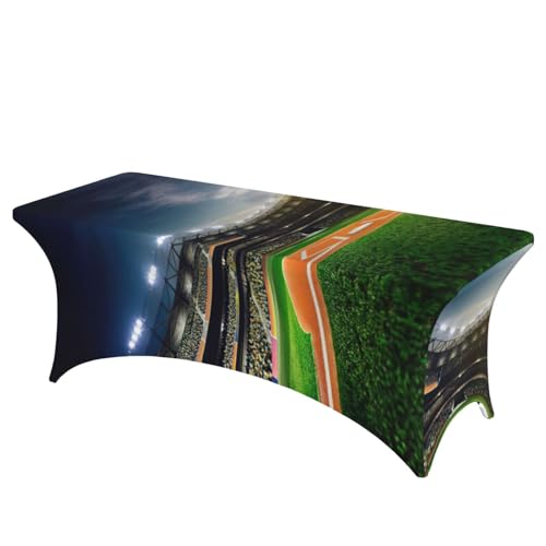 Nappe de table en élasthanne vert de 1,8m pour décorer vos buffets de fête