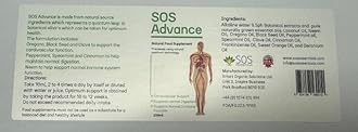SOS Advance Blood Cleanser: Fully Natural Detox Supplement with Essential Oils – Immune Enhancer, Antibacterial, Antiviral, Antifungal Formula for Whole-Body Detox, Non-Toxic, Carcinogen-Free