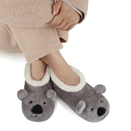 Image of Snoozies Barnyard Animal Slipper Socks for Women
