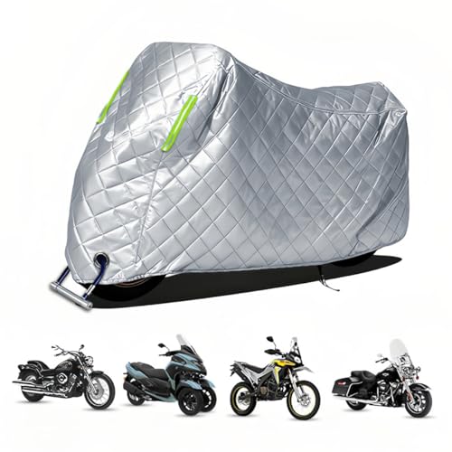 【AVVISO IMPORTANTE】Telo coprimoto per Suzuki GSX-8R 2024-: Questo prodotto include solo un telo coprimoto e una custodia. (Non include il lucchetto nella foto), è adatto alla maggior parte delle motociclette, si prega di confermare le dimensioni prima dell'acquisto. Se la tua moto non è elencata, contattaci con le dimensioni della tua moto (lunghezza, larghezza, altezza) e una foto! Personalizzeremo un telo coprimoto adatto a te.