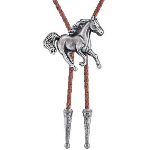 Image of Jeilwiy Bolo Tie for Men, Western Bolero Tie Cowboy Ties Native American Cowgirl Bolo Tie Accessories for Men Women