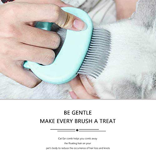 2 Pcs Hair Removal Comb for Cats Dogs Grooming Brush Tools Cleaning Open Knot Hair Flea Comb Massage Trimmer Quick Clean… - Image 5