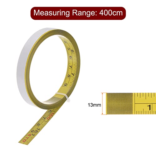 Cinta Métrica Adhesiva 160 inch/4M Doble Escala miniatura 2