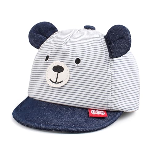 Pesaat Baby Baseball Cap 3-18Monate Baseballmütze Baby Jungen Schirmmütze UV Schutz Mädchen Sommermütze Baby Cap (Marine, 3-18Monate)
