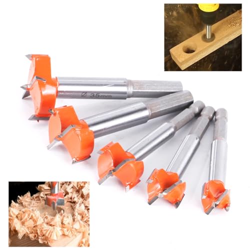 Set de brocas para madera con puntas de carburo 15-60 mm miniatura 2