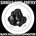 Saysurey 10 Pcs Insulated Multi Cable Connectors 2 Port Single Entry Splice Electrical Power Connector Black Interconnect Terminals Pre Filled (2-6 AWG Wire Range)