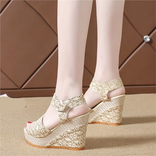 Women's Wedges Sandals Toe Platform High Heel Women Sandalias4
