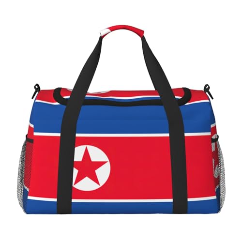 Sac de week-end pour femme élégant avec imprimé de qualité et finitions noires soignées