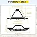KUAFU Front & Rear Bumper W/Tire Carrier Mount, LED Light Compatible With 1987-1996 Jeep Wrangler YJ 1997-2006 TJ Rear Bumper W/Tire Carrier Holder and D-Rings Steel Powder Coated Black (3 Packages)