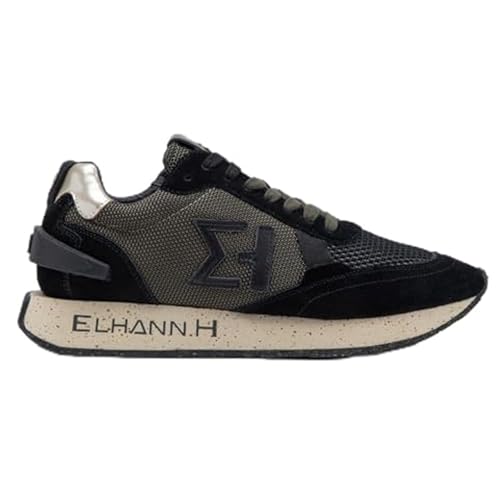 Image of ELHANN.H Sneaker Combines Simple Lines with a Dynamic Style. The MKX Finish of its Midsole Brings a Vintage Look to The Shoe.