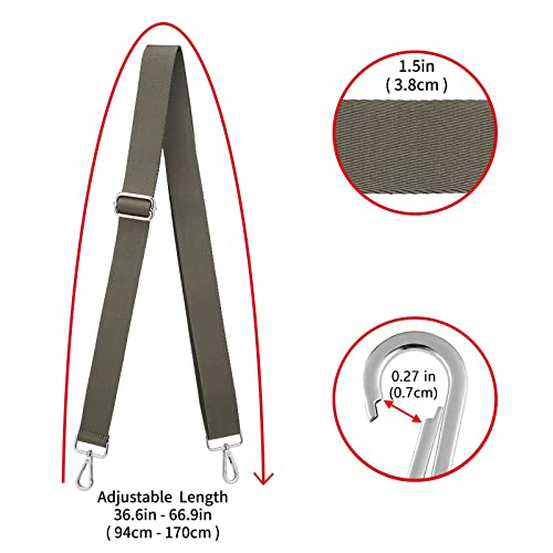 Image of ZOOEASS Wide Shoulder Strap (Solid),Adjustable Replacement Belt Crossbody Canvas Bag Handbag