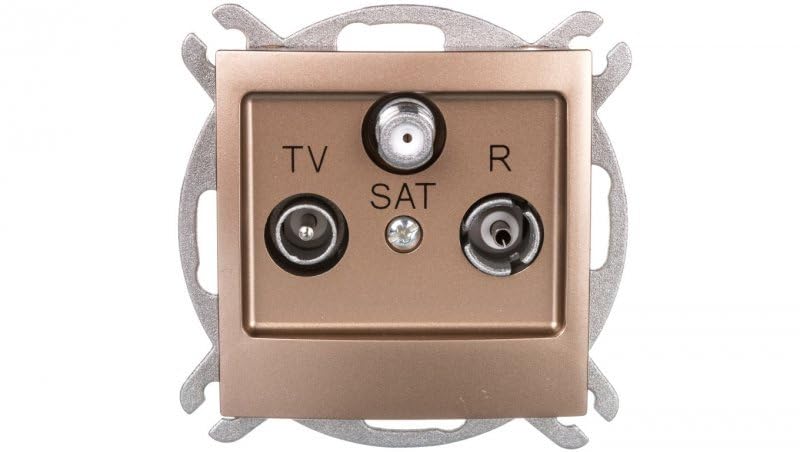Prise de courant Or IP20 GPA-YS/M/28 encastrable 71mm