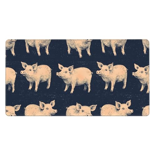 Tapis de souris de jeu avec bords cousus anti-effilochage et base caoutchouc