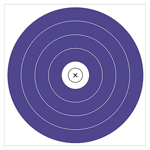 Cibles de tir à l'arc 40 cm papier NFAA blason 5 anneaux entraînement au club, pack de 12