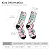 XZDWPY Pink Unicorn Unisex Mid-Calf Socks 2 Black-2 Polyester Skin-Friendly Moisture-Wicking Fashionable Crew Socks