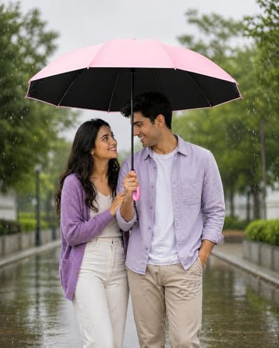 Image of Umbrella for Women | Umbrellas for Men | UV Coated 3 Fold Umbrella for Rain with Auto Open and Close Small Folding Travel-Foldable Windshield