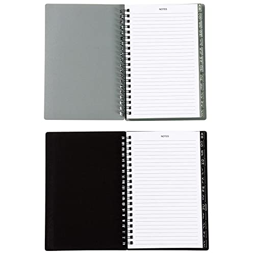 Juvale 2Pack Spiral Password Keeper Notebook with Alphabetical Tabs