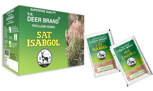 Image of Sat Isabgol Psyllium Husk HIRAN Brand 10g x 25 Sachets (Pack of 2)