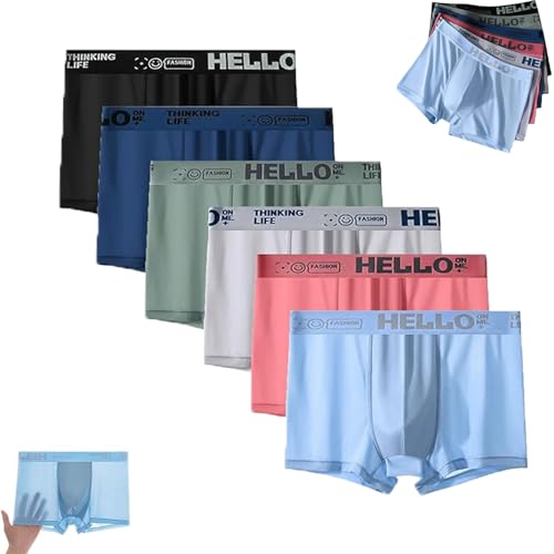 Hello Ice Underwear for Men, Boxer Briefs, Breathable & Quick Drying & Ultra Stretch & Moisture-Wicking