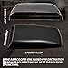 KATUR Universal Car Decorative Air Flow Intake Hood Scoop Vent Turbo Bonnet Cover Black