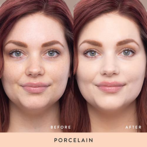 Laura Geller Double Take Liquid Foundation | Medium To Full Coverage, Natural Matte Finish, Porcelain #TOP1